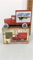 Tin lucky lindy delivery truck.  Comes with box.