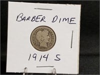 1914S Barber Dime