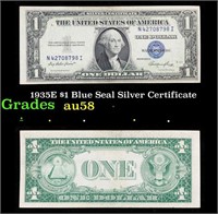 1935E $1 Blue Seal Silver Certificate Grades Choic