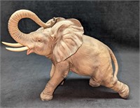 Andrea By Sadek Large Ceramic Trunk Up Elephant