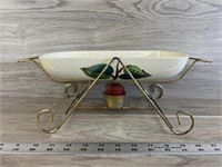 Roll Tray w/ Uncommon Orientation on Warming Stand
