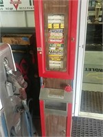 Vintage candy vending machine with keys
