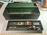 Toolbox/fishing box with contents