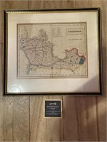 Framed Vintage Map of Berkshire