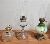 (3) Old Oil Lanterns