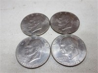 (4) 1976 Bicentennial Ike Dollars
