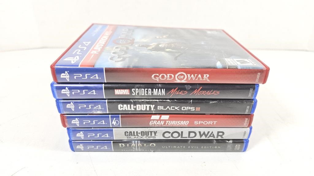 GUC Assorted Playstation 4 Video Games (x6)