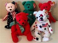 D - LOT OF COLLECTIBLE TY BEARS (B21)