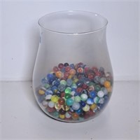 Anchor Hocking Crystal Vase, Collector's Marbles
