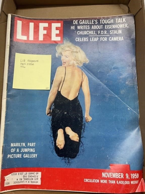 1959 and 1946 life magazines Marilyn Monroe on