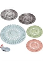 5 Pack Hair Catcher Durable Silicone Hair Stopper