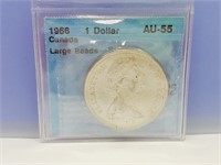 GRADED 1951 1 Silver  Dollar Certified Canadian EF