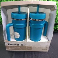 Thermoflask 32oz Tumblers  Blue  2 Pack
