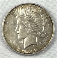 1922-D Peace Silver Dollar, US $1 Coin XF