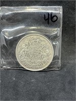 1946 Silver Canadian Half Dollar 50 Cents