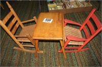 Children's Kitchen Table and Rocking Chairs