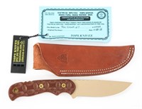 TOPS KNIVES USA TEX CREEK 69 U-049 KNIFE & SHEATH