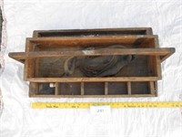 wooden tool tote 25 1/2" wide