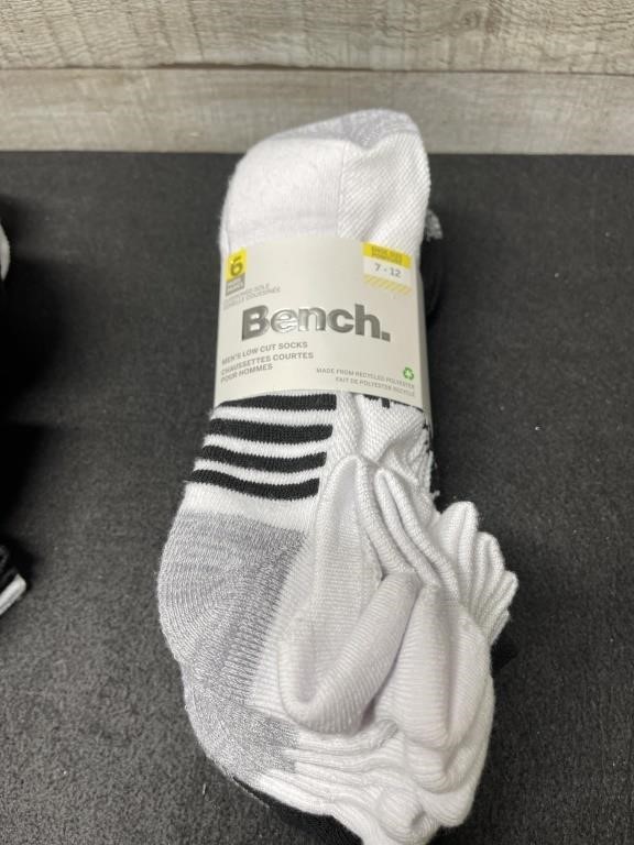 New 6 Pack Bench Socks Size 7-12