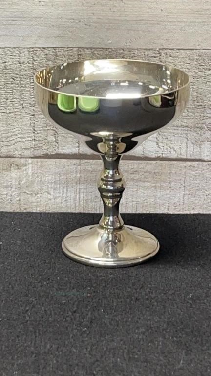 Vintage Silver Plate Goblet Made In Canada 4.5" Hi