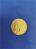 1911 2 1/2 DOLLAR GOLD INDIAN HEAD PIECE