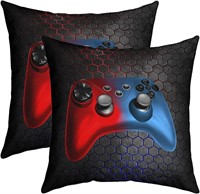 Gaming Throw Pillow Covers x2