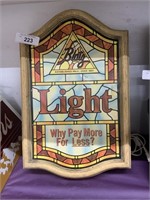 Blatz Light lighted beer sign