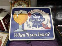 Pabst Blue Ribbon lighted beer sign