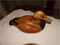 Duck Decoy leather covered ,Tannereye
