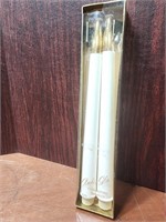 Pair Amber-Glo Everlasting Candles W/Original Box