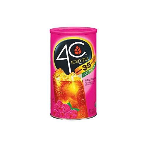 4C Raspberry Iced Tea Mix - makes 35 Quarts (2 Pac