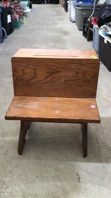 Small wood bench