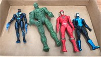 DC Axtion Figures Flash, Black Lightning and