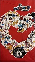 50 large Disney vinyl stickers Mickey Mouse and
