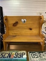 Wooden Heart bench
