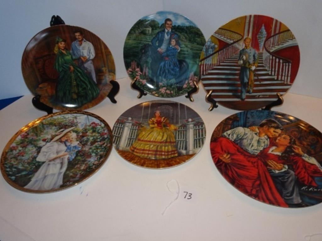 Decorative Plate Lot  Gone With The Wind