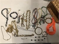 Basket of necklaces