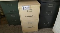 3 2-Drawer Filing Cabinets-Lower Level