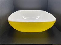Square Yellow Pyrex bowl