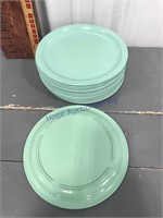 King-Line green plates