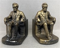 Lincoln book ends plaster