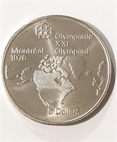 92.5 Silver 1976 Montreal XXI Olympiad $5 Coin