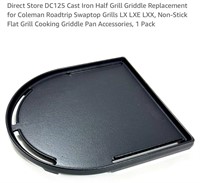 Direct Store DC125 Cast Iron Half Grill Griddle