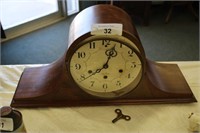 MID-CENTURY SESSIONS MANTLE CLOCK WITH KEY