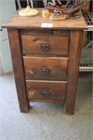 RUSTIC STYLE 3 DRAWER CABINET