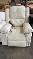 Beige LPower Lift Recliner massager Chair with