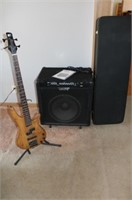 SDGR Elec. Bass Guitar & Crate BT220 Amplifier