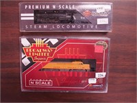 Two N scale Broadway Limited locomotives: