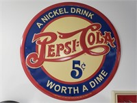 Repro Pepsi-Cola sign