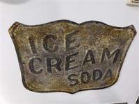 Repro Ice Cream Soda sign